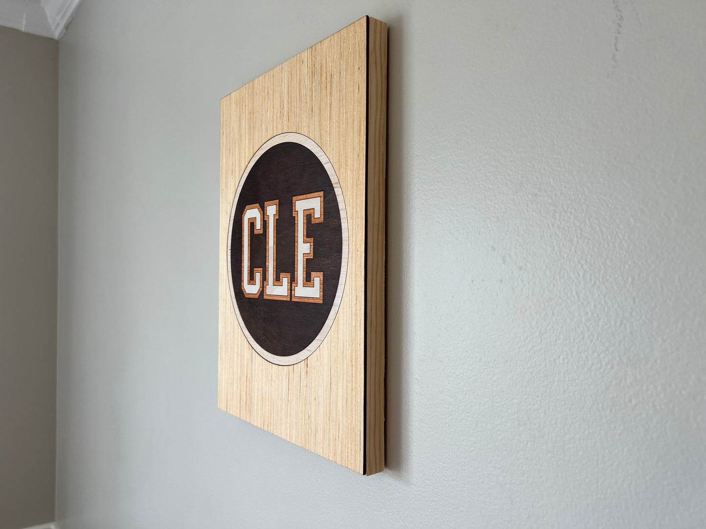 CLE Circle Sign | Brown-Orange