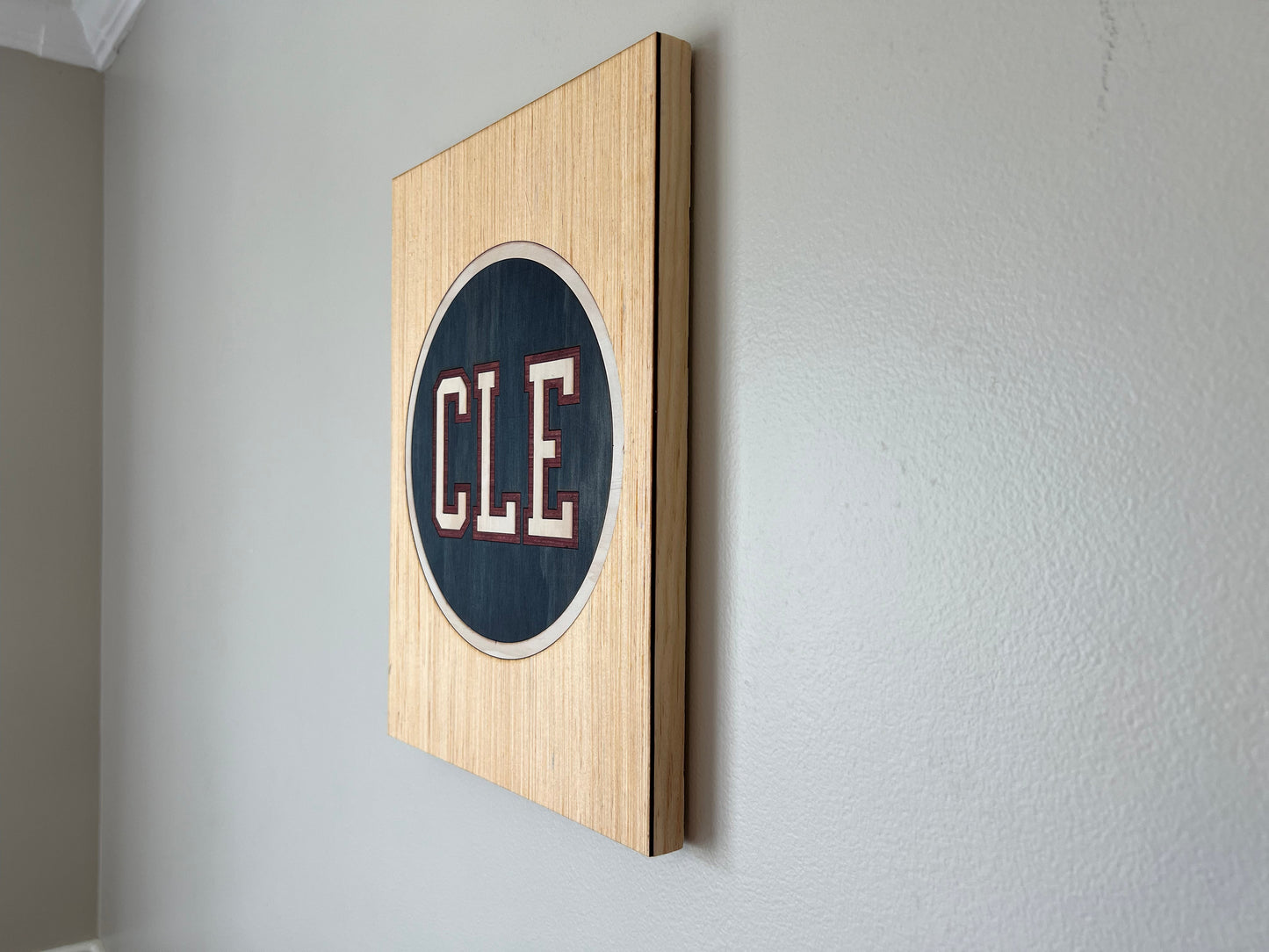 CLE Circle Sign | Navy-Red