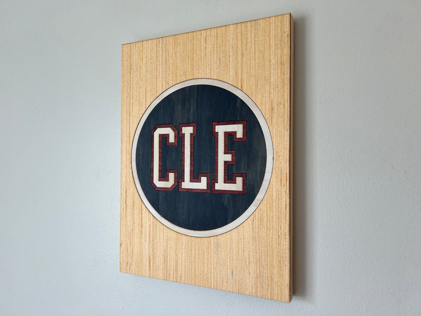 CLE Circle Sign | Navy-Red