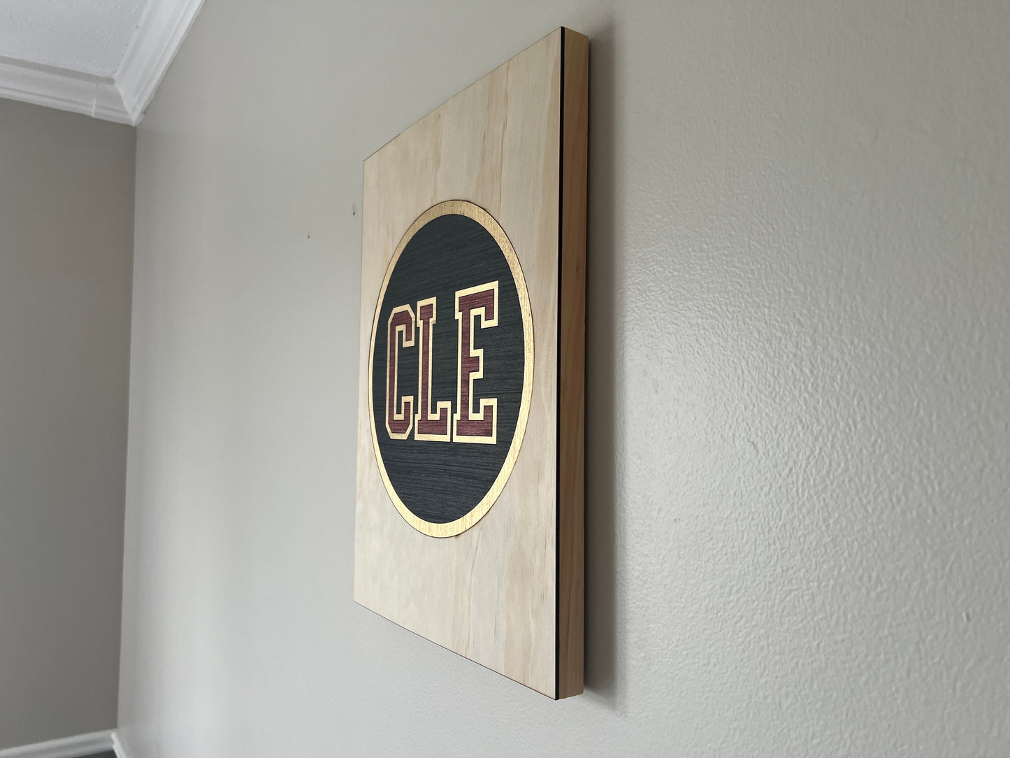 CLE Circle Sign | Black-Wine-Gold