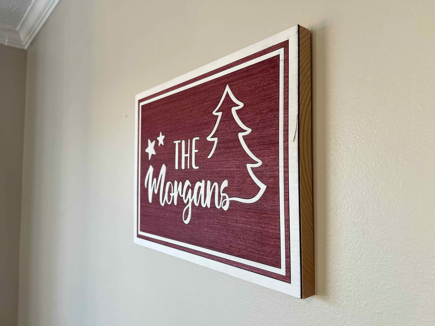 Custom Name Christmas Sign