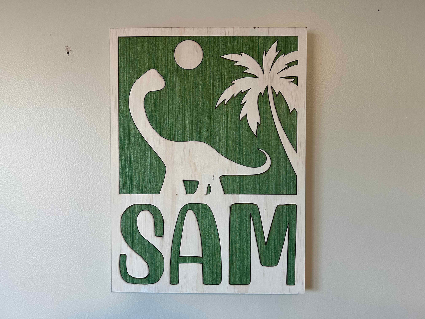 Custom Name Dinosaur Sign