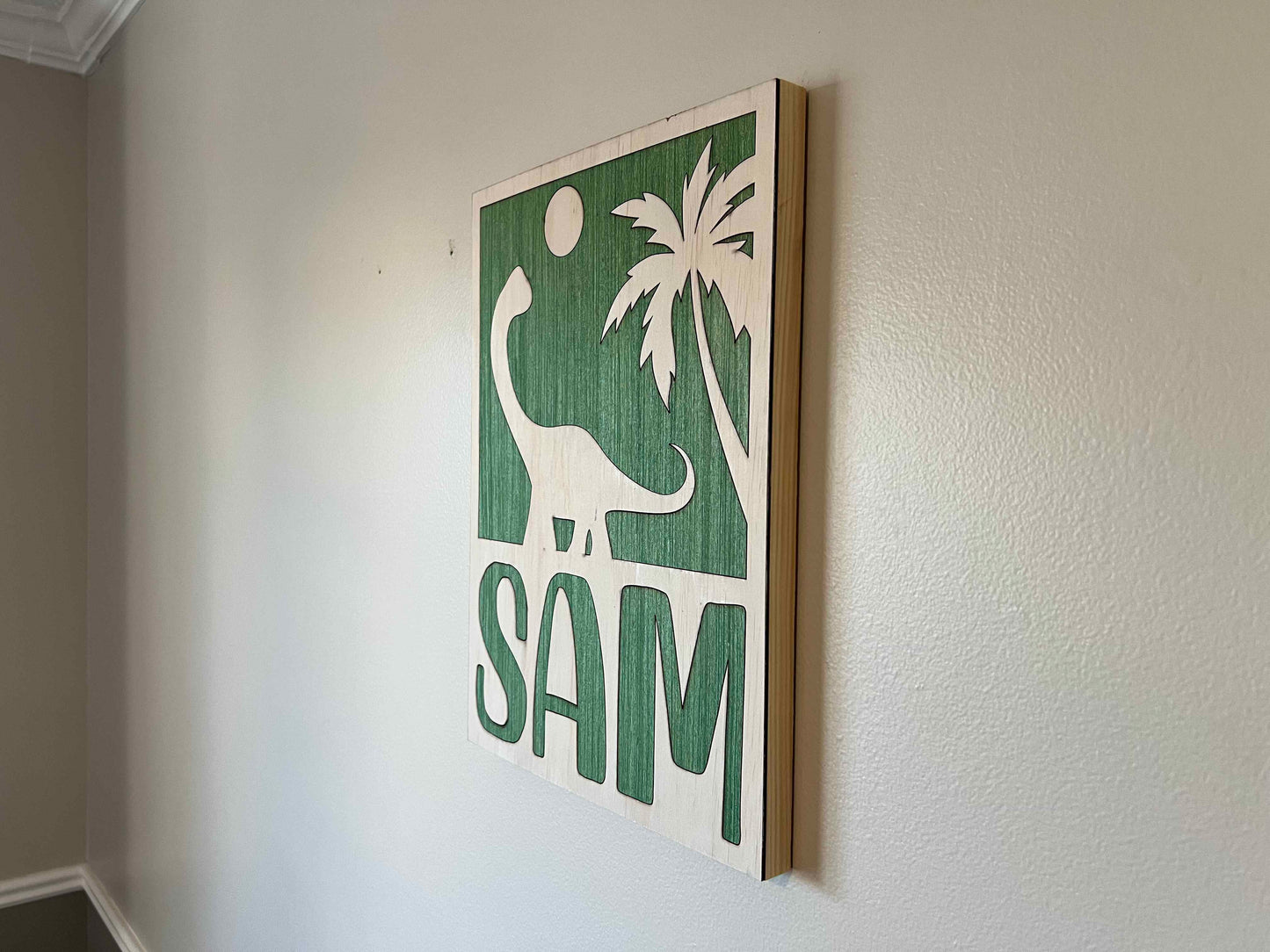 Custom Name Dinosaur Sign