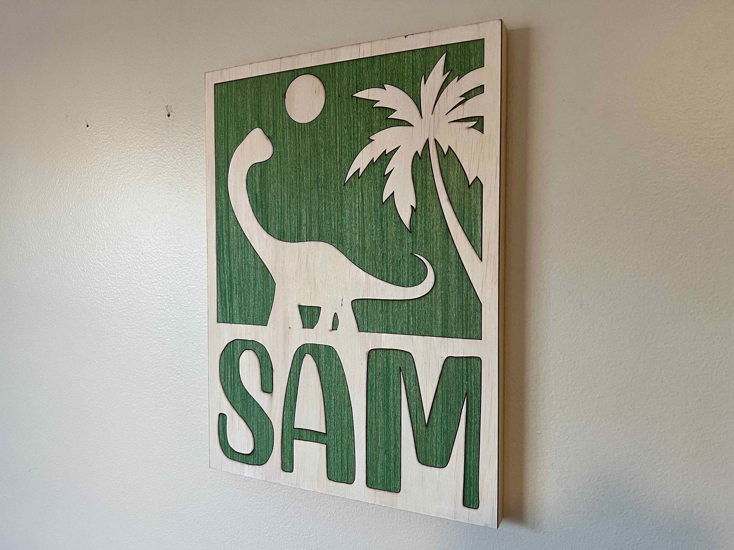 Custom Name Dinosaur Sign