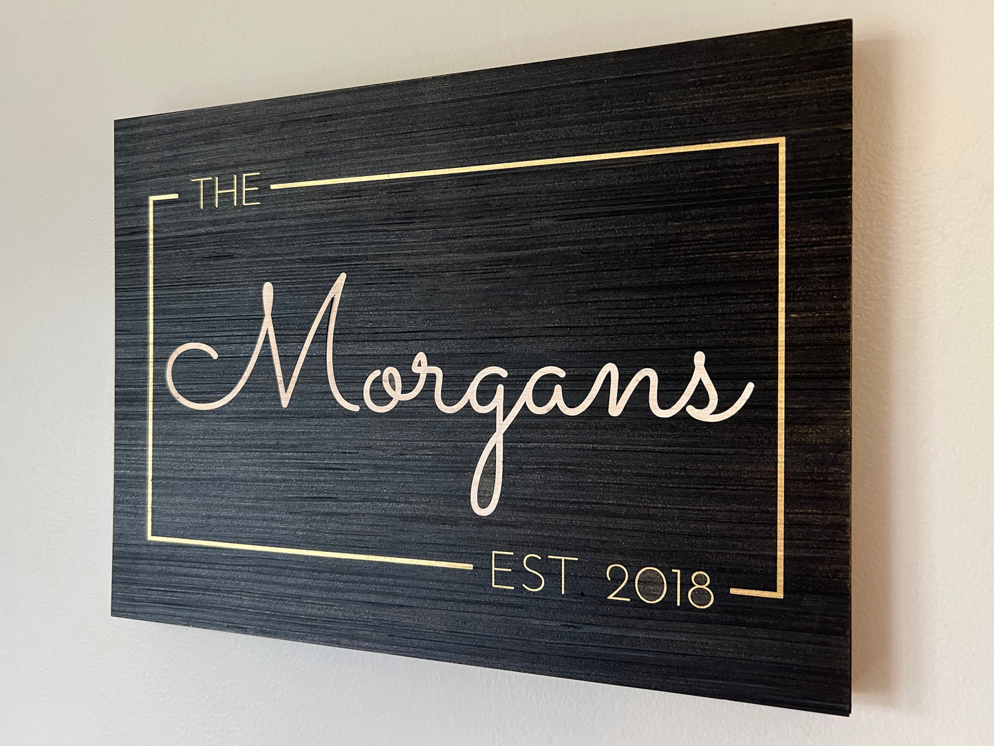 Custom Family Name Sign