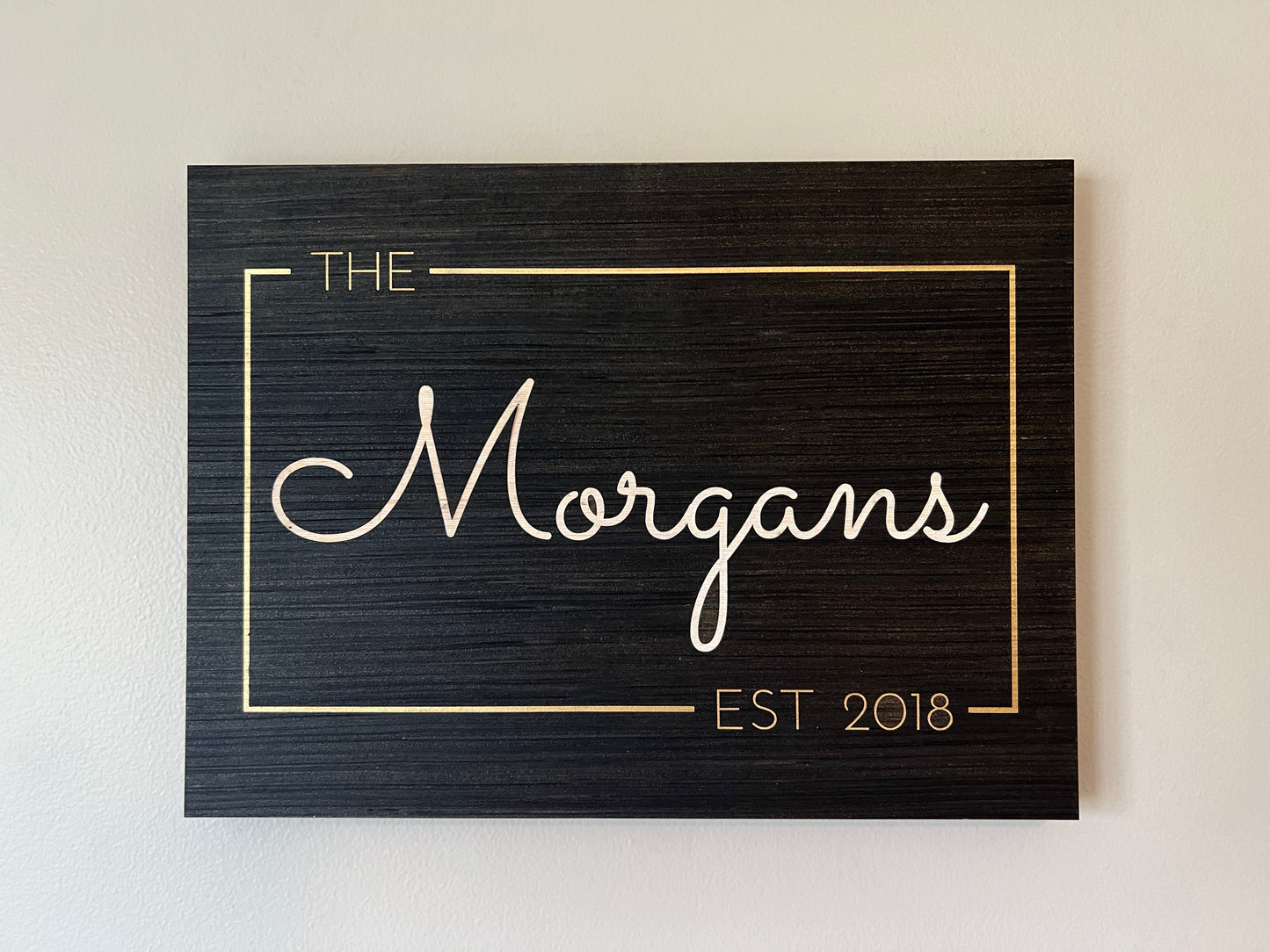 Custom Family Name Sign