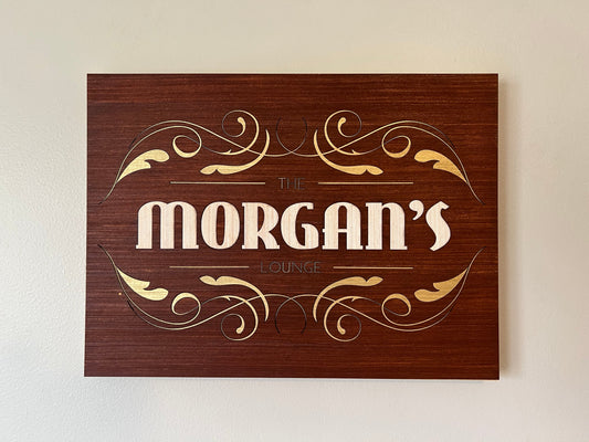 Custom Name Bar Sign