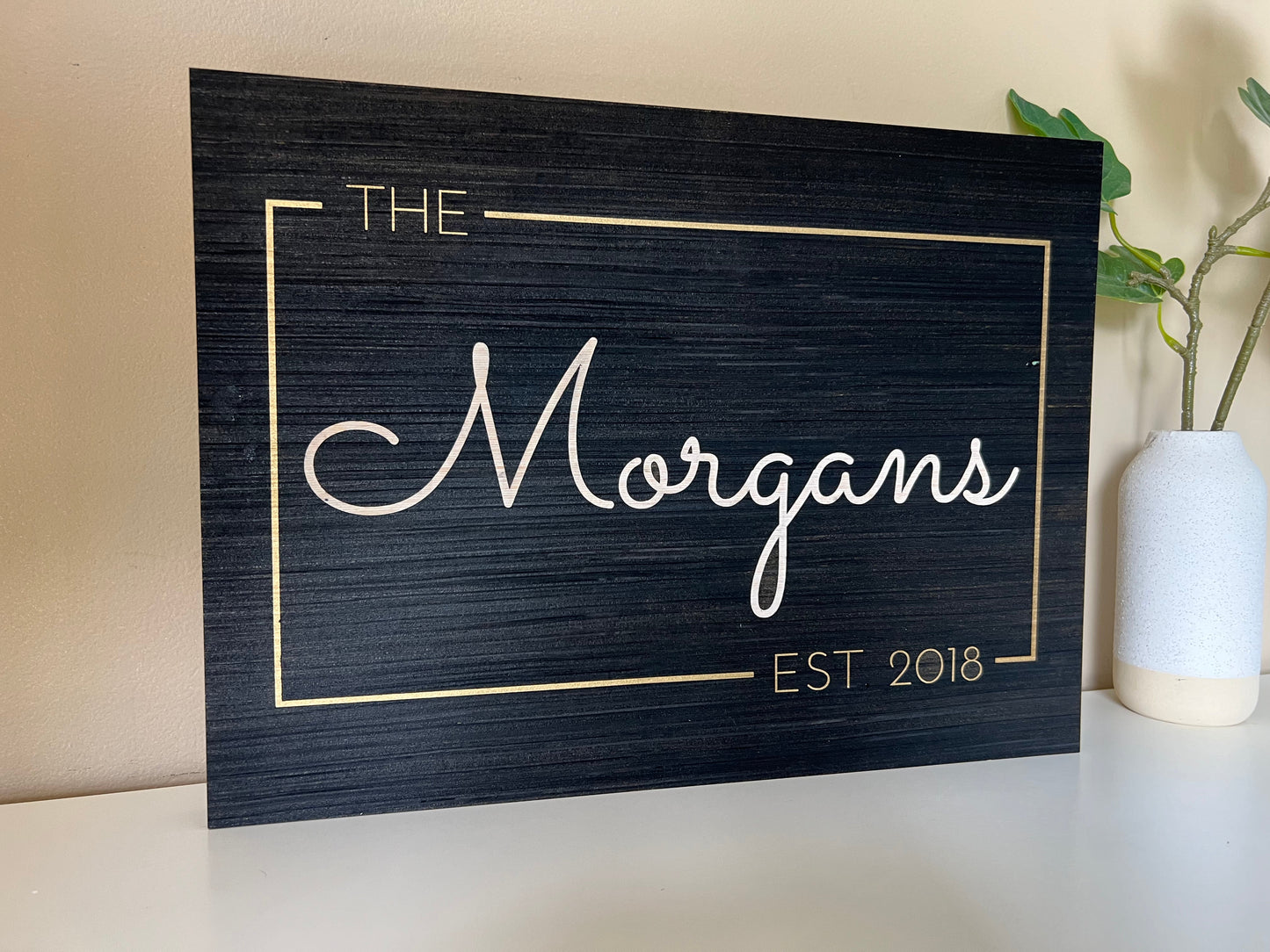 Custom Family Name Sign