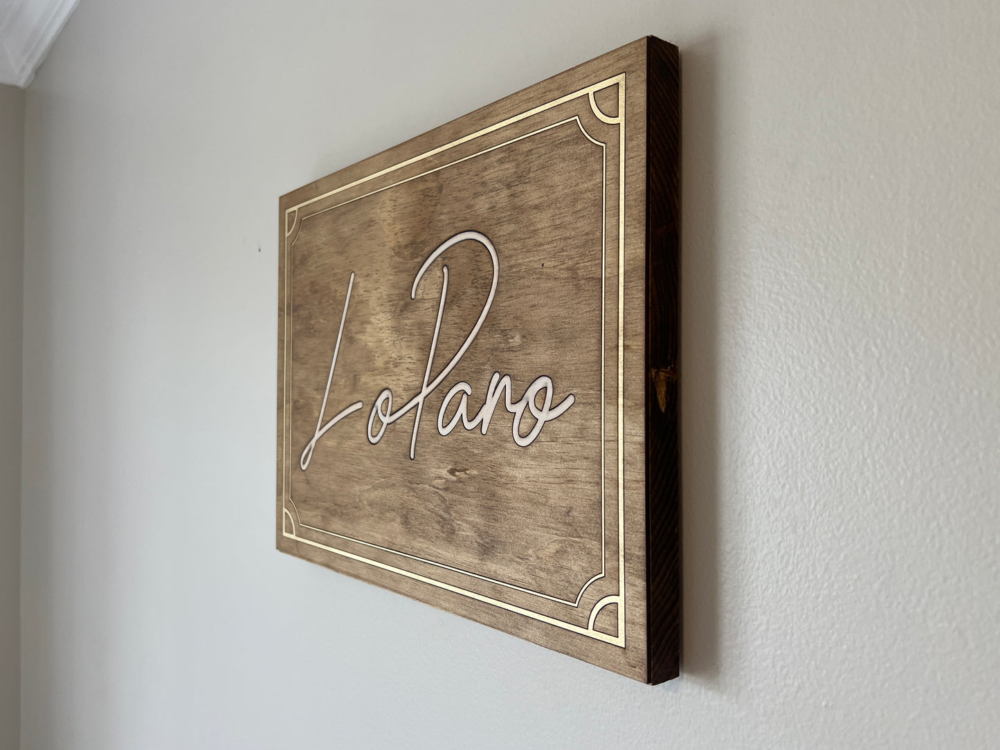 Custom Vintage Name Sign