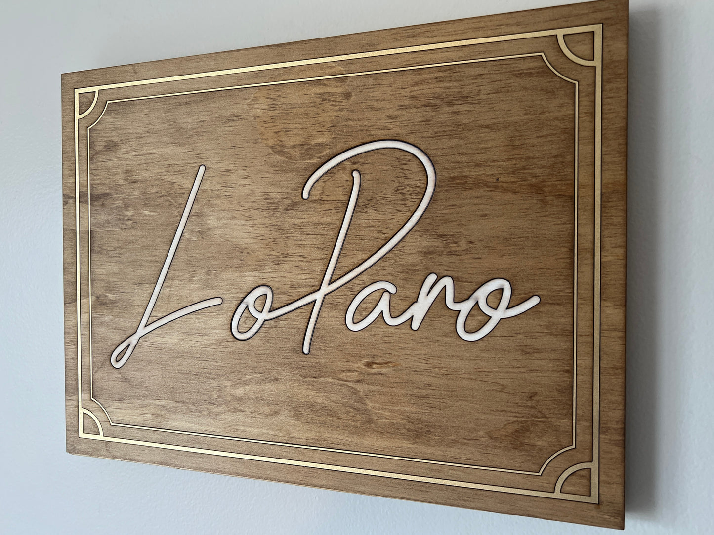 Custom Vintage Name Sign