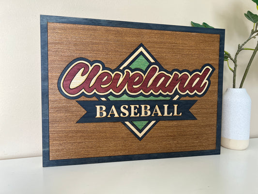 Cleveland Baseball Diamond Sign