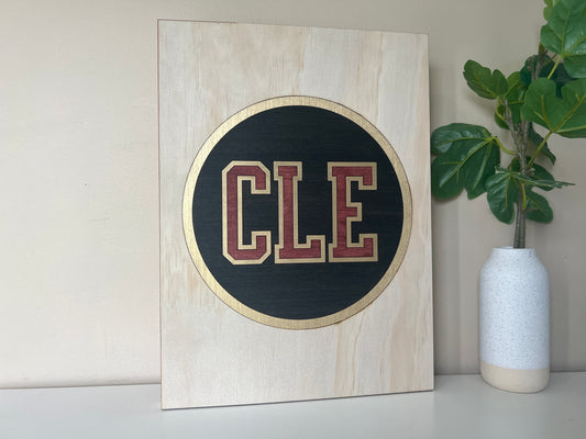 CLE Circle Sign | Black-Wine-Gold