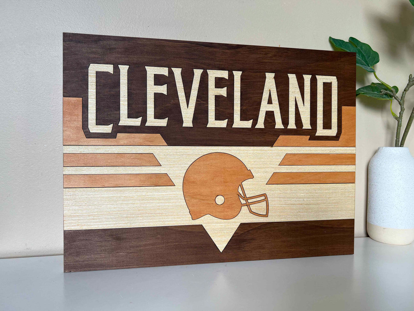 Retro Cleveland Football Sign