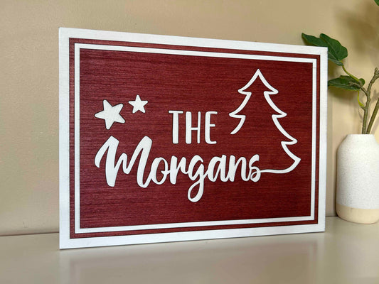 Custom Name Christmas Sign