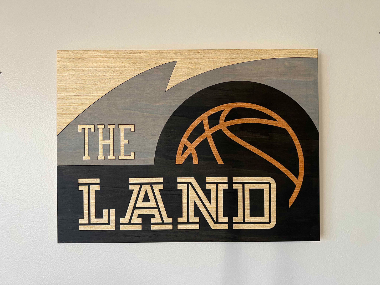 Retro Cleveland Basketball Sign