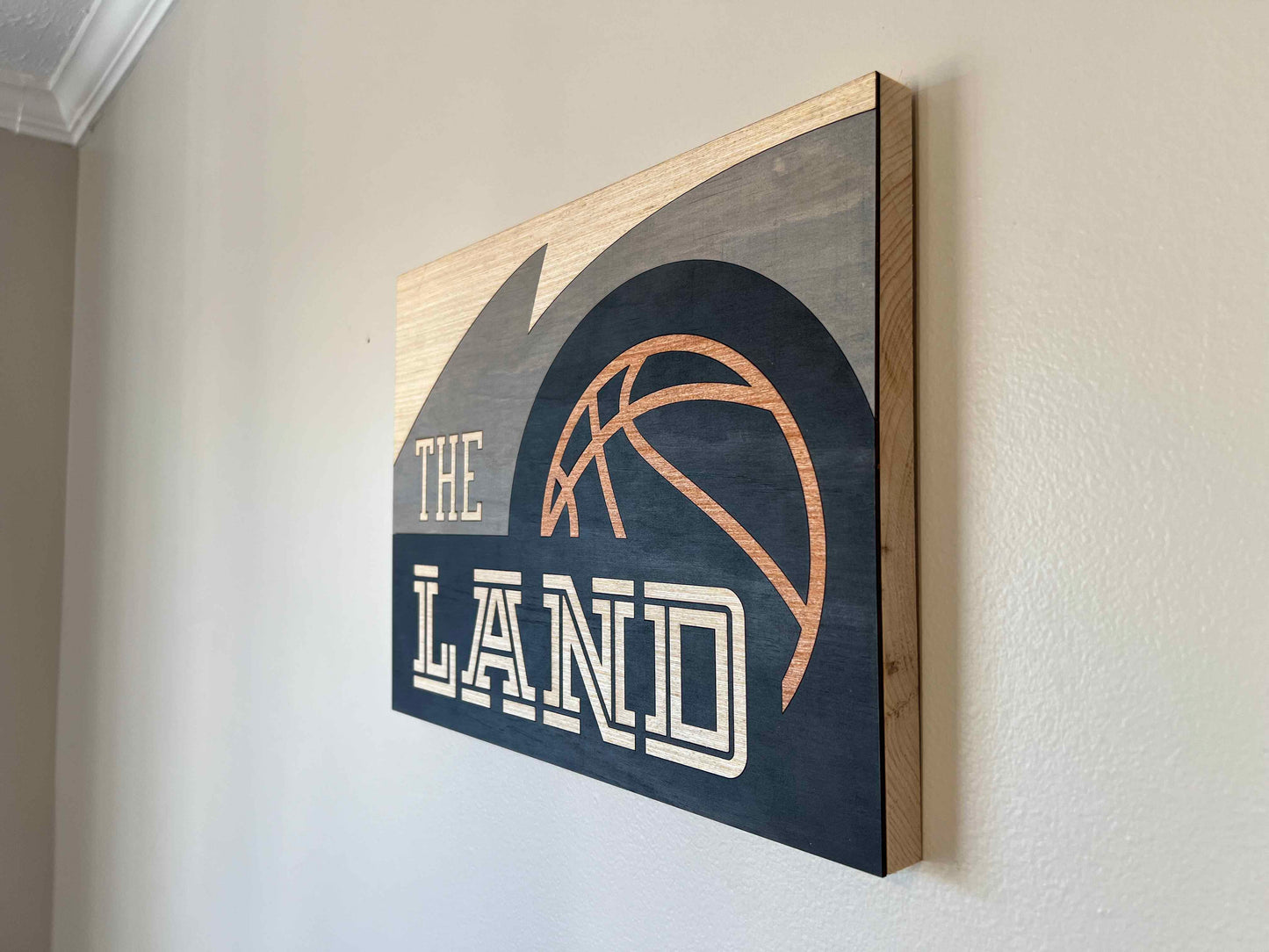 Retro Cleveland Basketball Sign