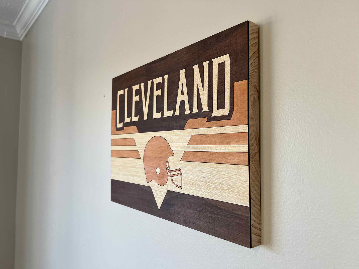 Retro Cleveland Football Sign