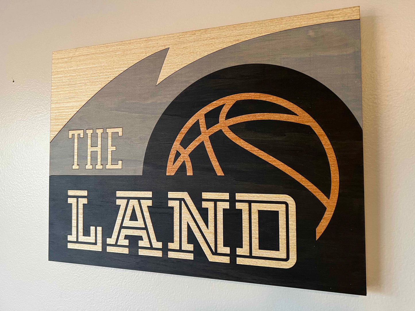 Retro Cleveland Basketball Sign